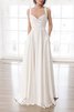 Robe de mariée jusqu'au sol salle interne étourdissant naturel simple - 1