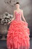 Abito Quinceanera con Increspature Conotta Ball Gown con Applique - 1