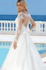 Abito da Sposa Romantico A-Line Vintage con Bottone con Perline Tondo - 2