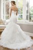 Abito da Sposa con Increspature lusso Senza Maniche in Tulle con Increspato Allacciato - 2