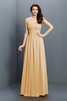 Robe demoiselle d'honneur longue de princesse jusqu'au sol fermeutre eclair en satin - 12