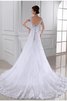 Abito da Sposa Principessa in Organza Semplice Senza Maniche V-Scollo - 2