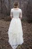 Robe de mariée vintage nature derniere tendance cordon longueur au ras du sol - 4