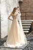 Abito da sposa alternativo con cristino in tulle convenzionale decorato bellissimo - 3