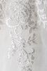 Robe de mariée naturel cordon appliques avec sans manches en organza - 2