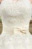 Robe de mariée delicat serieuse naturel en tulle a-ligne - 4