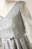 Robe mère de mariée éblouissant avec ruban avec décoration dentelle naturel solennel - 8