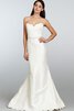 Abito da Sposa in pizzo Cuore in Raso in Pizzo Naturale senza spalline - 1