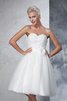 Abito da Sposa Semplice Mini Vintage A-Line Principessa - 5