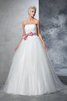 Abito da Sposa Elegante Ball Gown Farfalla Ornamento Alta Vita Senza Spalline - 1