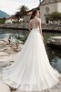 Abito da Sposa A-Line A Terra medievale Formale E Informale in Pizzo con Piega - 2