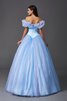 Abito Quinceanera Lungo con Perline Ball Gown Fuori dalla spalla A Terra - 2