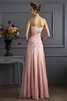 Robe mère de mariée longue en chiffon decoration en fleur ligne a jusqu'au sol - 4