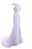 Robe de mariée majestueux décontracté simple à la mode au drapée - 4