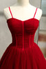 Robe de bal chaming bandouliere spaghetti ligne a luxueux longue - 4