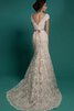 Duchesse-Linie Spitze tiefer V-Ausschnitt bodenlanges prächtiges Brautkleid mit V-Ausschnitt - 5