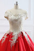 Vestido de Novia de Corte princesa de Honorable de Encaje Adorno de Escote sin tirantes - 6