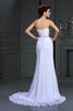 Robe de mariée delicat avec perle de fourreau avec chiffon de traîne mi-longue - 2