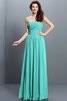 Robe demoiselle d'honneur plissé longue de princesse fermeutre eclair avec chiffon - 15