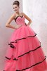 Herz-Ausschnitt Duchesse-Linie A-Linie Quinceanera Kleid mit Perlen - 1