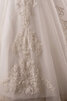 Abito da sposa con perline a sala in pizzo con applique a terra alla moda - 5