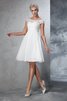 Robe de mariée classique facile ruché a-ligne avec zip - 5