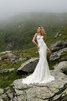 Robe de mariée simple romantique luxueux jusqu'au sol avec sans manches - 6