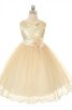 Robe de cortège enfant naturel avec fleurs jusqu'au sol de mode de bal en organza - 9