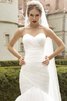 Abito da Sposa con Criss-cross Elegante Semplice con Increspato A Terra Senza Maniche - 2