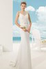 Abito da Sposa Senza Maniche seducente in Tulle Shiena Sheer Senza Vita Romantico - 1