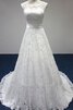 Garten Halle Vintage Ärmellos romantisches Brautkleid mit Rücken Schnürung - 1