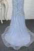 Robe de bal fermeutre eclair jusqu'au sol textile en tulle onirique longue - 5