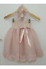 Abito da Cerimonia Bambini Alla Caviglia in pizzo Anello con Fiocco con Piega Ball Gown - 1