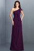 Robe demoiselle d'honneur longue en chiffon gaine avec zip avec sans manches - 13