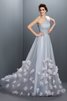 Normale Taille ein Schulterfreies Prinzessin Sittsames Abendkleid mit Blume - 1