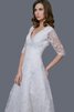 Abito da Sposa Alla Caviglia sexy Lungo Senza Maniche in pizzo A-Line - 5