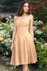 Robe demoiselle d'honneur bref naturel ligne a avec zip de princesse - 6