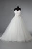 Abito da Sposa in Raso con Perline a riva Cuore stravagante Ball Gown - 1