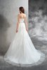 Robe de mariée classique de fourreau manche nulle de col en cœur avec zip - 2