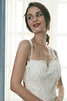 Glamouroso&Dramatico Vestido de Novia de Distintivo de Natural de Cola Barriba - 3