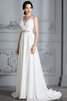 Abito da Sposa Semplice Principessa a Spiaggia in Chiffon A-Line - 6