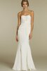 Abito da Sposa con Fiore senza spalline Senza Maniche con Nastro Naturale in Chiffon - 4