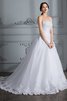 Abito da Sposa a Spiaggia Ball Gown Senza Maniche Coda A Strascico Corto Elegante - 5