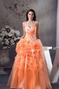 Abito Quinceanera con Increspature con Fiore Ball Gown Cuore con Applique - 1