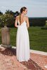 Abito da Sposa Cerniera A Terra alta vita in Chiffon Conotta A-Line - 2