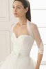 Robe de mariée à la mode avec zip en dentelle col en forme de cœur de princesse - 3