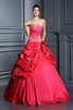 Abito Quinceanera con Applique Ball Gown Allacciato A Terra Senza Strap - 1