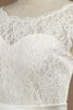 Meerjungfrau Stil Schaufel-Ausschnitt konservatives luxus Brautkleid mit Gürtel mit Bordüre - 2
