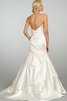 Robe de mariée naturel ruché manche nulle asymétrique a-ligne - 2