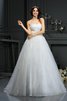 Abito da Sposa Medievale A-Line con Applique Principessa in Organza - 1